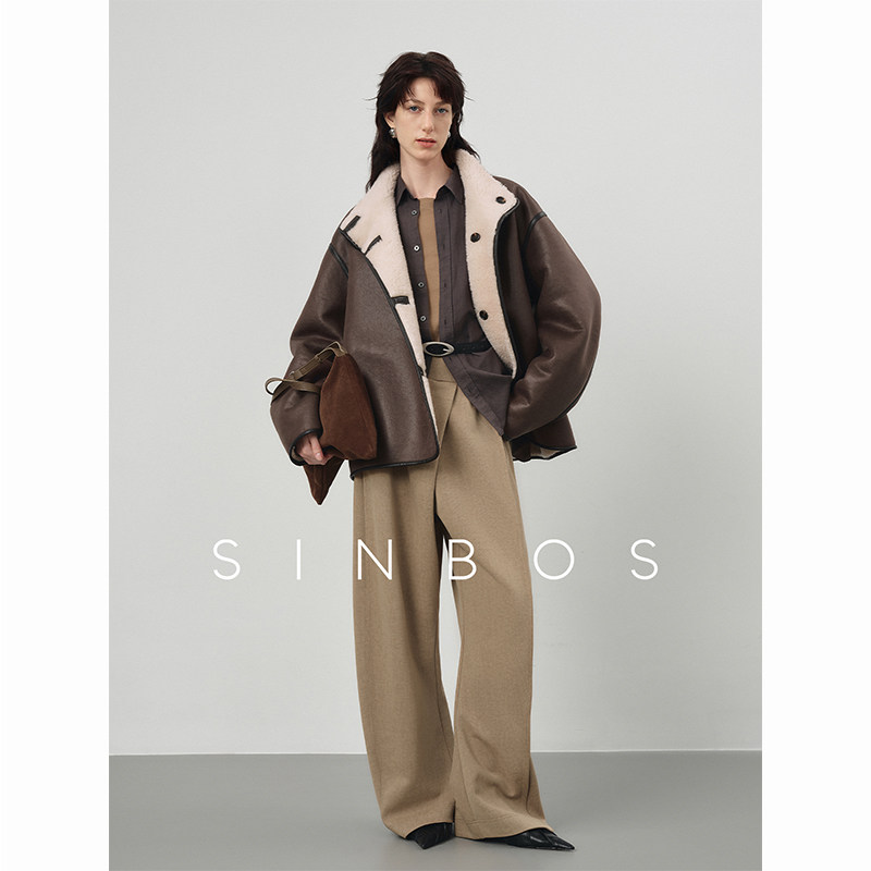 【汤曼妮粉丝专享】SINBOS落基山脉羊剪绒大衣全羊毛美拉德色系,女装/女士精品,皮草,淘宝优惠券,粉丝福利购,淘宝优惠卷