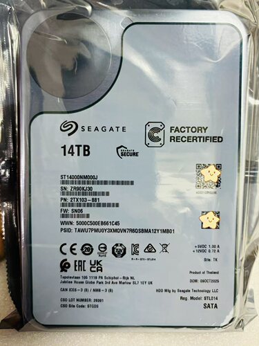 银河14T希捷企业级机械硬盘