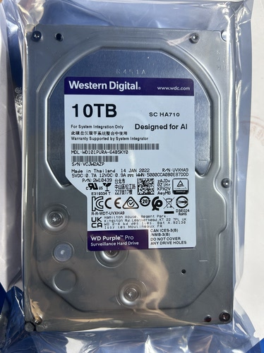西数10T紫盘WD101PURA-64B5KY0