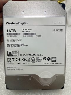 西数 16T 硬盘 WUH721816ALE6L4 DC HC550企业级机械浪潮16Tb硬盘