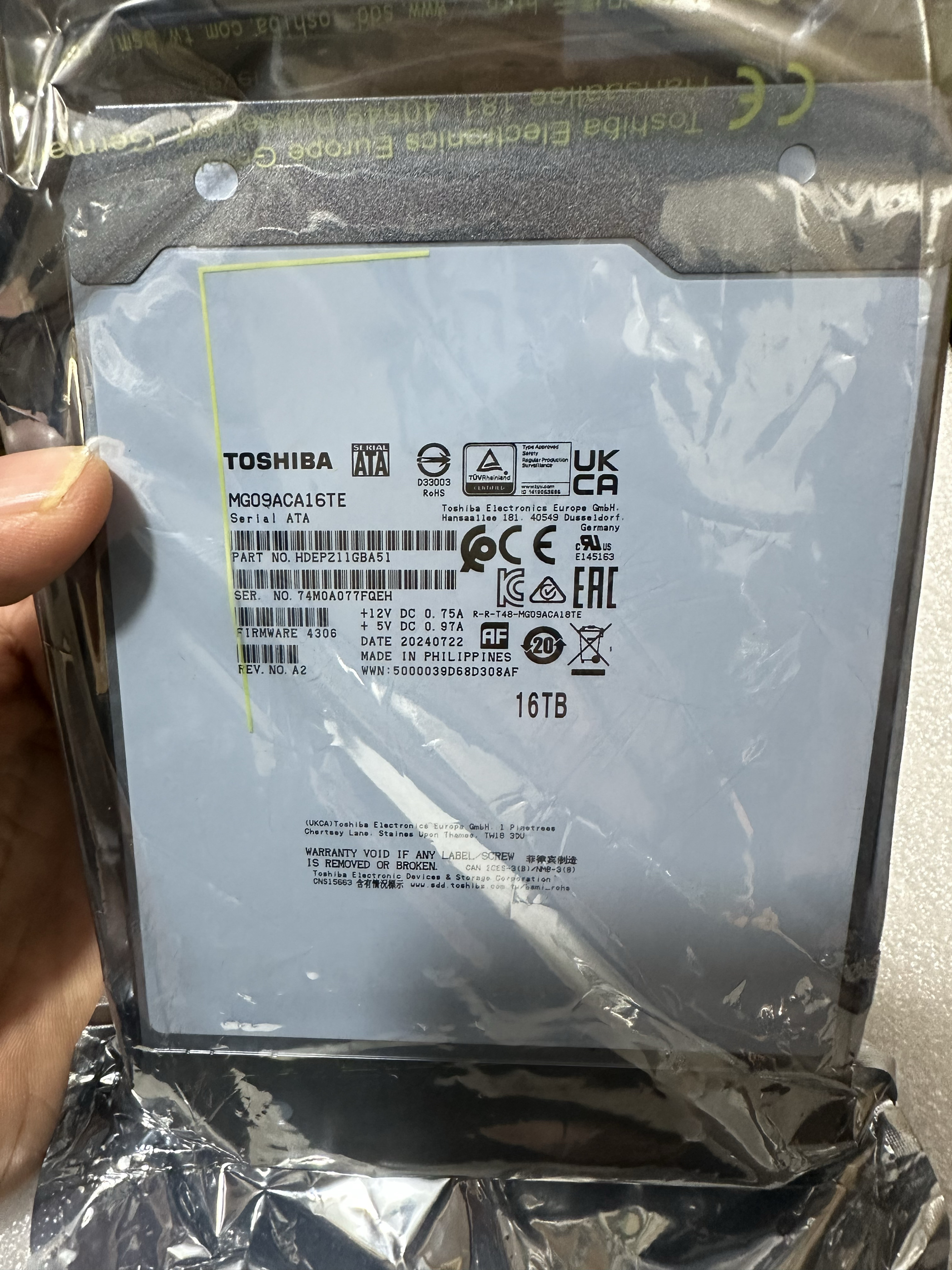 戴尔EMC16TSATA机械企业级硬盘