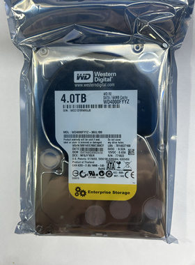西数1T 2T 3T 4T黑盘监控硬盘WD1003FBYX WD2000FYYZ  WD4000FYYZ