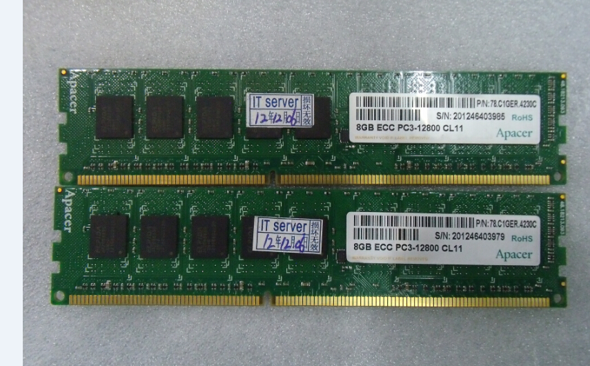 Apacer/宇瞻 8G纯ECC内存 DDR3 1600 服务器 宇瞻8G PC3-12800E 电脑硬件/显示器/电脑周边 内存 原图主图