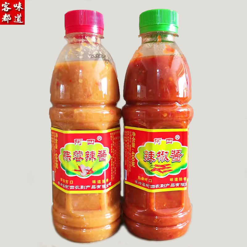 广东梅州特产阿四蒜蓉辣椒酱蒜蓉酱酸甜腌粉拌面酱拌饭酱酱料火锅