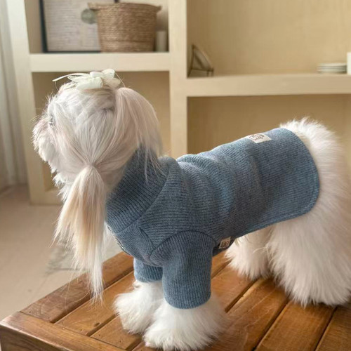 馨然小型犬韩国面料针织衫高弹力