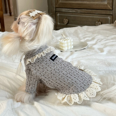 保暖针织面料毛衣比熊泰迪博美