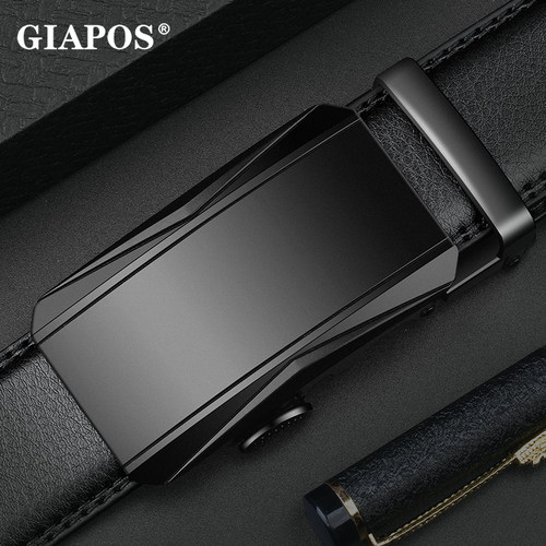 GIAPOS商务正装男自动扣皮带
