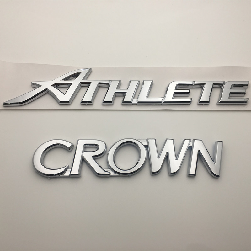 皇冠后尾标ATHLETEG运动c拄侧标