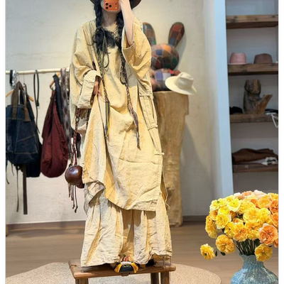 碧云染多手工下摆抽绳鱼尾裙25117A