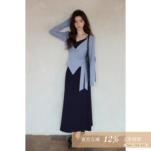 女 韩系气质小个子巨好看绝美小众连衣裙上衣套装 夕蒙2026新款 春季