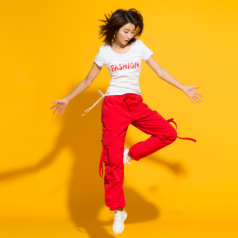 团购路伊梵健美操广场丝绒舞蹈裤