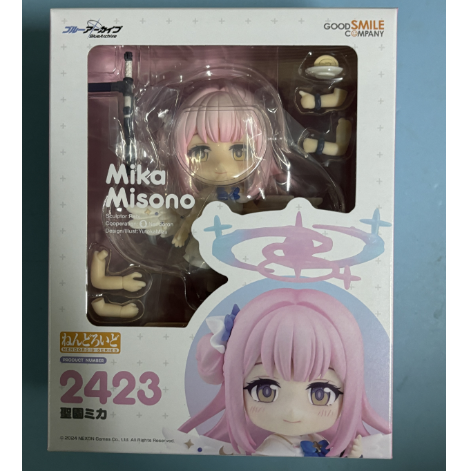 樱色漫社GSC 粘土人 2423 碧蓝 蔚蓝档案 圣园未花 Q版手办现货