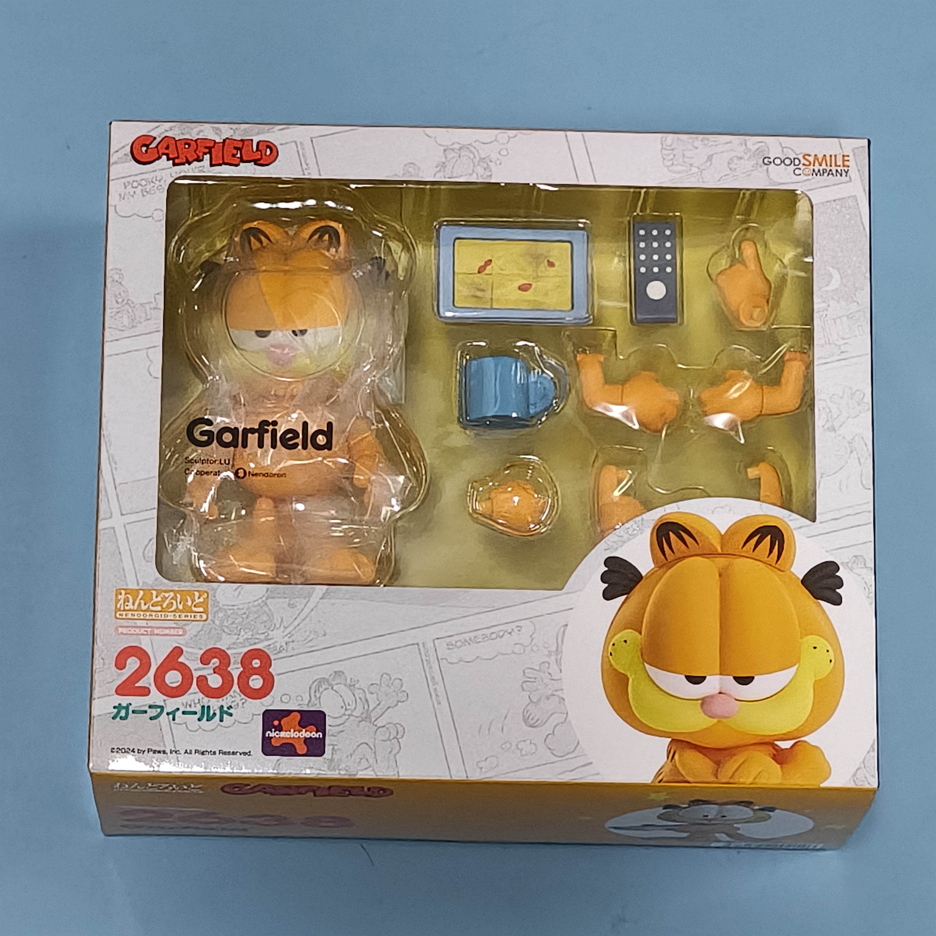 樱色漫社GSC  粘土人 2638 加菲猫的幸福生活 加菲猫 Q版手办现货