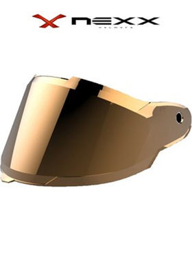 葡萄牙X NEXX XG100 XR2头盔电镀银彩色透明灰色镜片尾翼卡扣