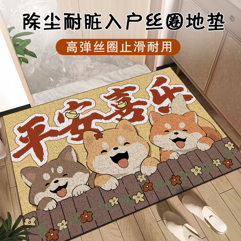 入户门地垫门口丝圈进门脚垫可裁剪进户门垫轻奢高级门外防滑地毯,居家布艺,入户地垫,淘宝优惠券,粉丝福利购,淘宝优惠卷
