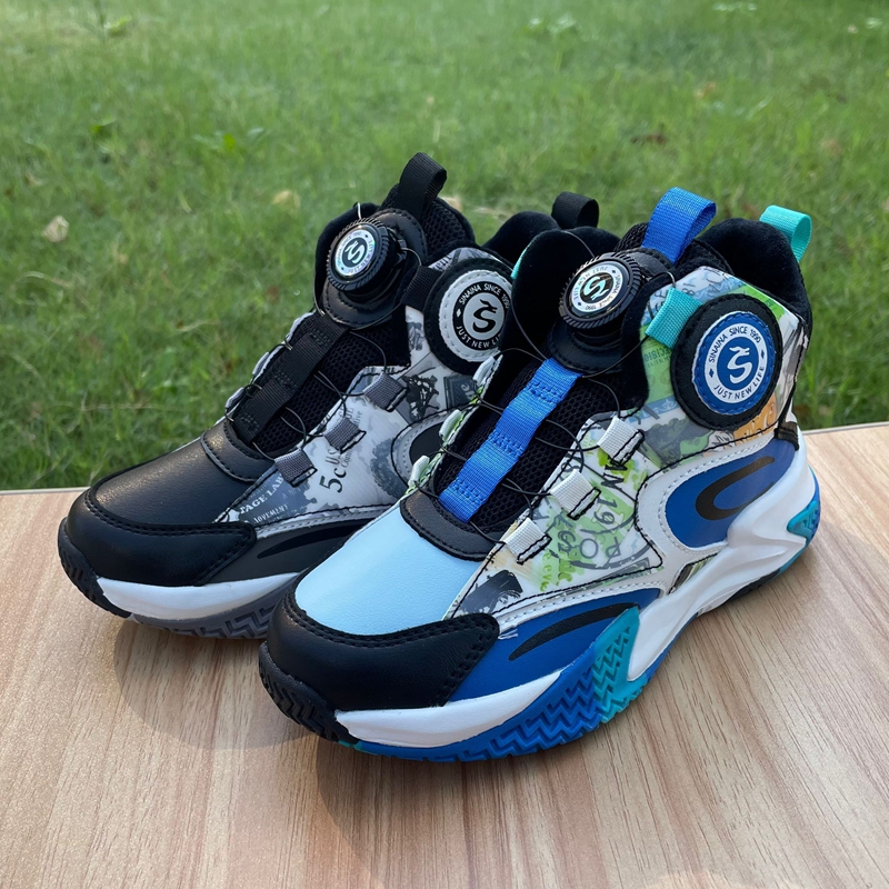 斯乃纳旋转按钮休闲学生运动棉鞋