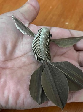 棕编金鱼非物质文化遗产手工艺品