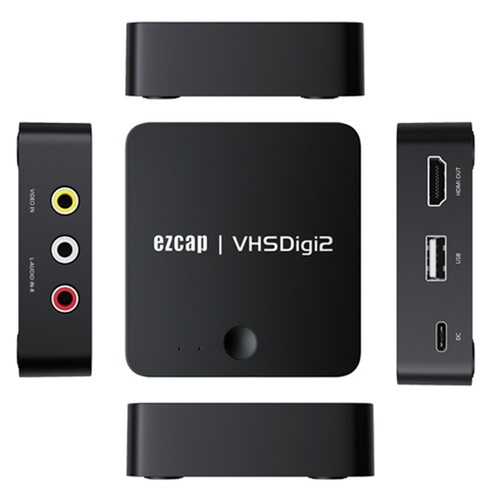ezcap181模拟视频录制盒 AV录制盒 一键转录VHS 磁带到MP4 CVBS