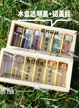 西北青甘大环线收集瓶旅游沙漠装沙瓶茶卡盐湖青海三亚收纳冰箱贴
