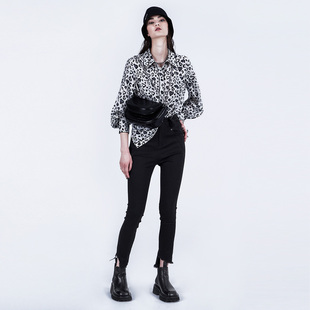 衬衫 豹纹印花长袖 女休闲百搭显瘦上衣 pargay2025夏上新个性