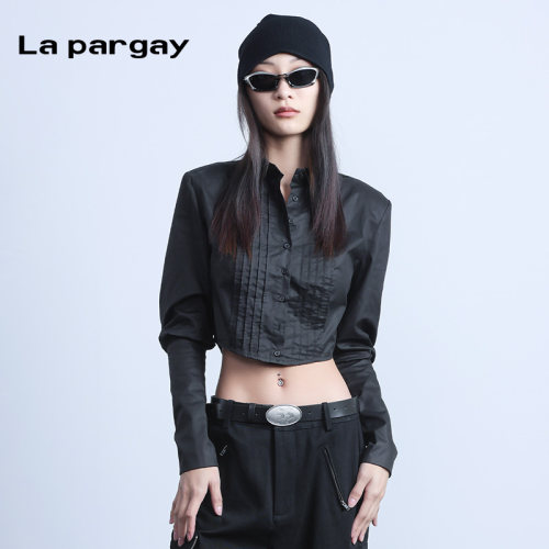 Lapargay2025夏上新长袖衬衫