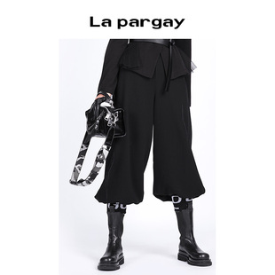 黑色休闲裤 秋冬女式 子有瑕疵介意慎买 宽松休闲裤 纳帕佳高腰长裤