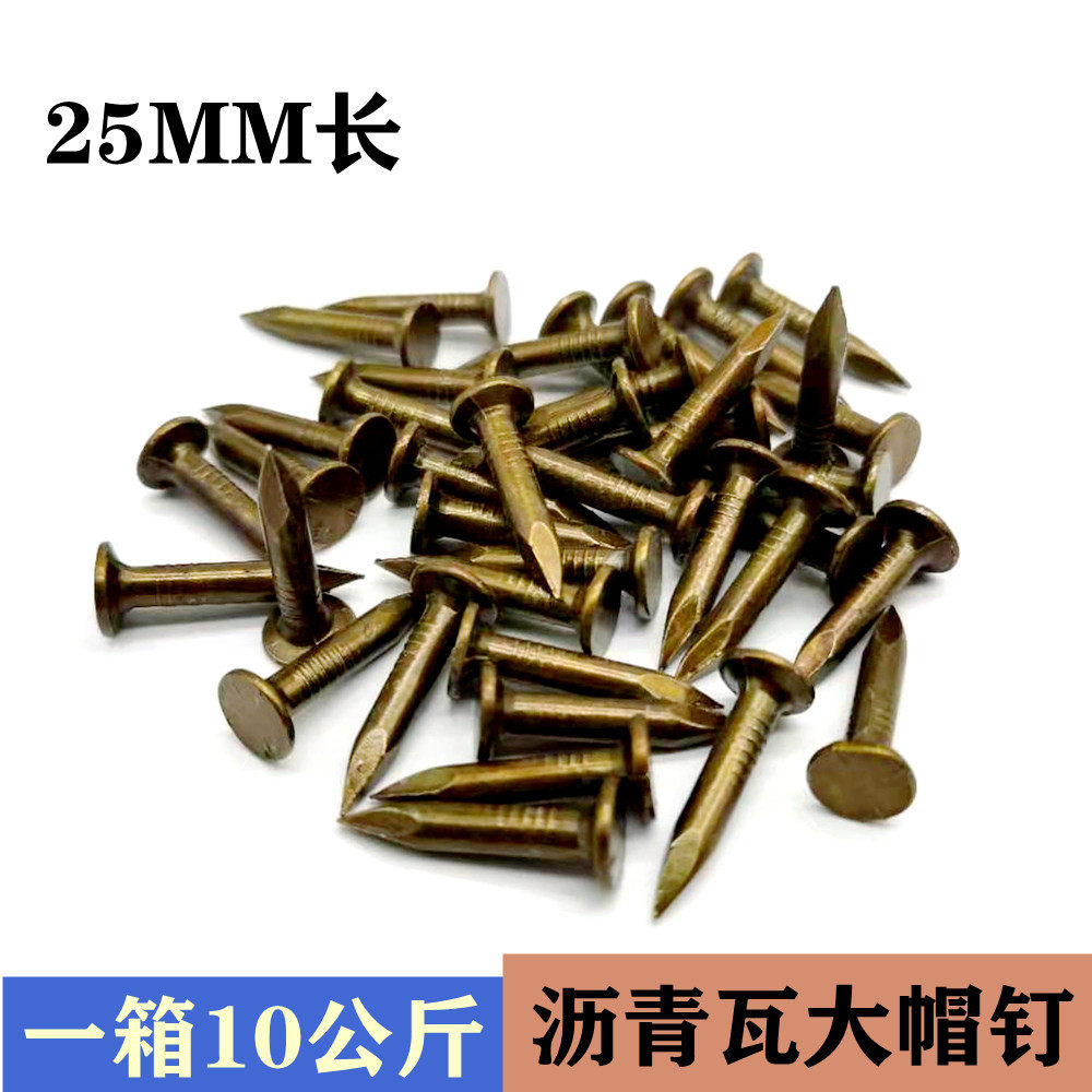 大量沥青瓦钉25mm大帽钉房屋面水泥钉大头油毡钉涂料木板钉