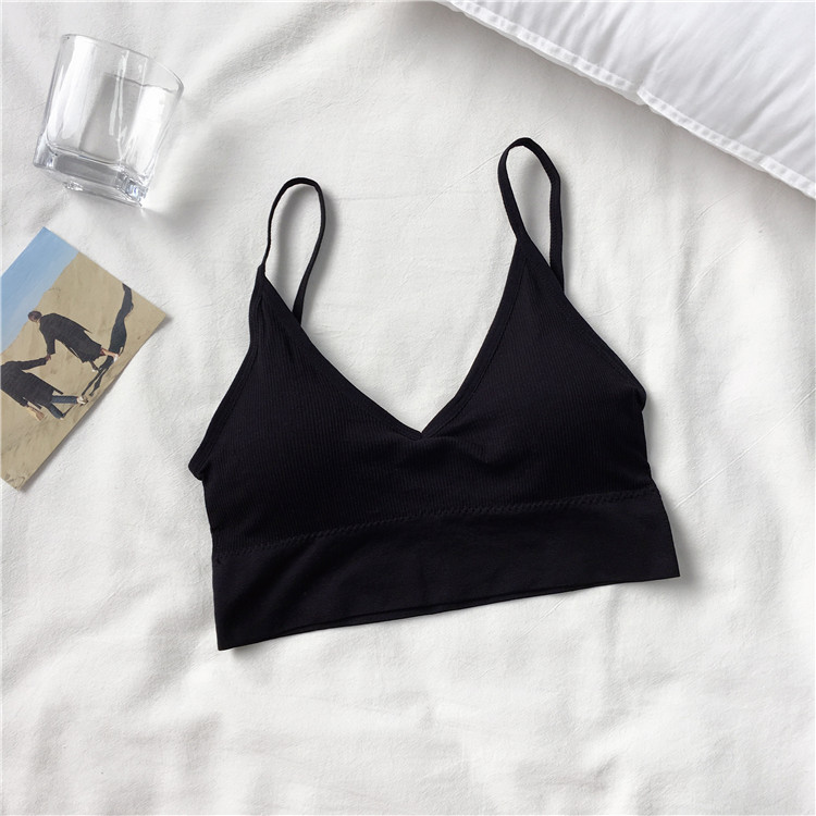 Real shot real price Korean back underwear bottom strap vest wrapped chest small chest anti light girl bra