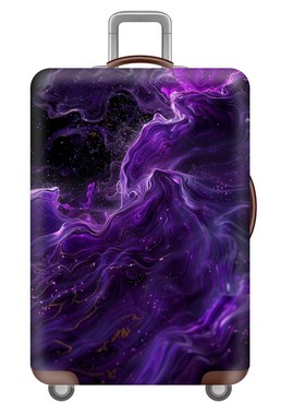 XC14紫色烟雾弹力箱套拉杆箱旅行旅游登机行李皮箱保护罩防尘袋子