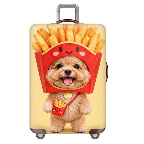食物A03狗狗弹力箱套拉杆箱旅行旅游登机行李皮箱保护罩防尘袋