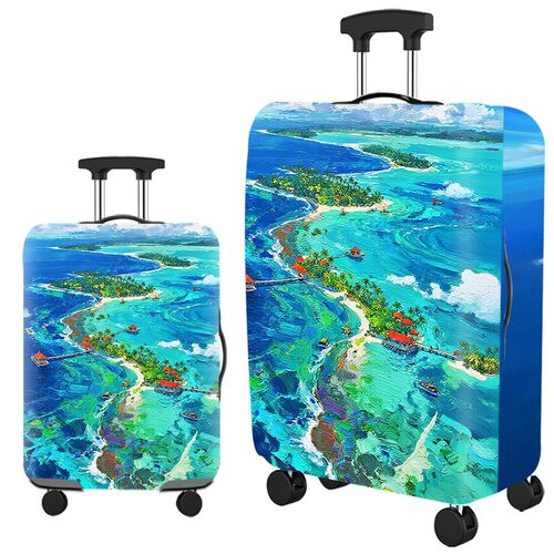 WA132风景弹力箱套拉杆箱旅行旅游登机行李皮箱保护罩防尘袋耐磨