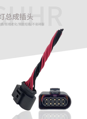 淘众帕萨特波罗明锐大灯插头