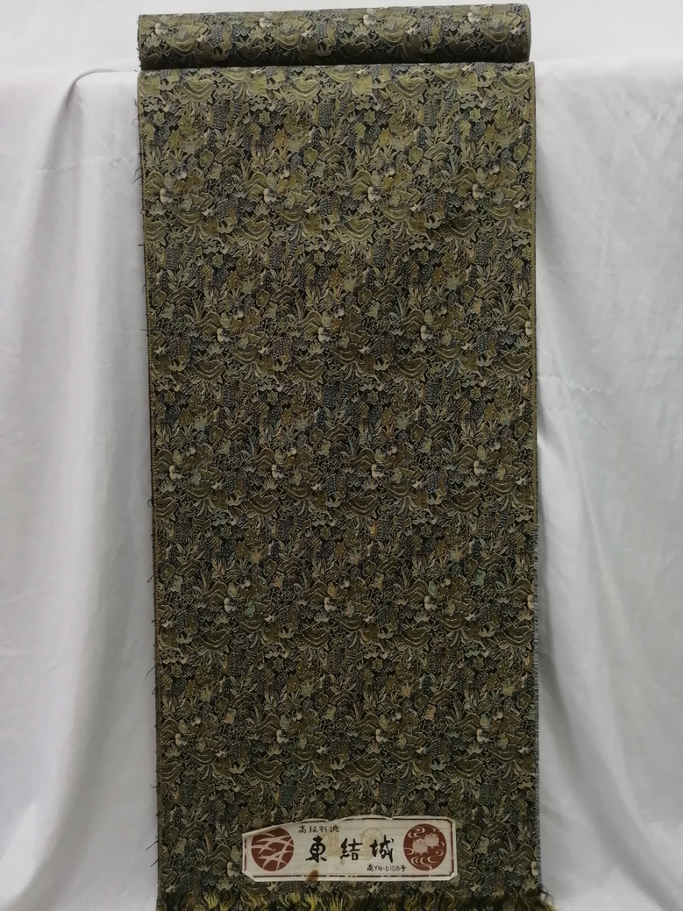 日本进口化纤反物 小纹 东结城 非正绢旗袍汉服倒大袖布料编号246