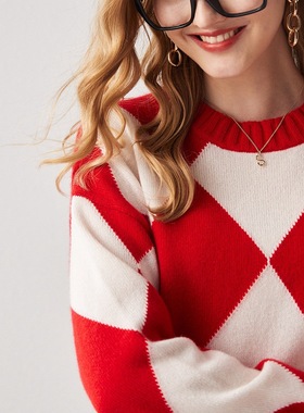 PALUOPO/帕罗山羊绒圆领开衫ET20180R-B