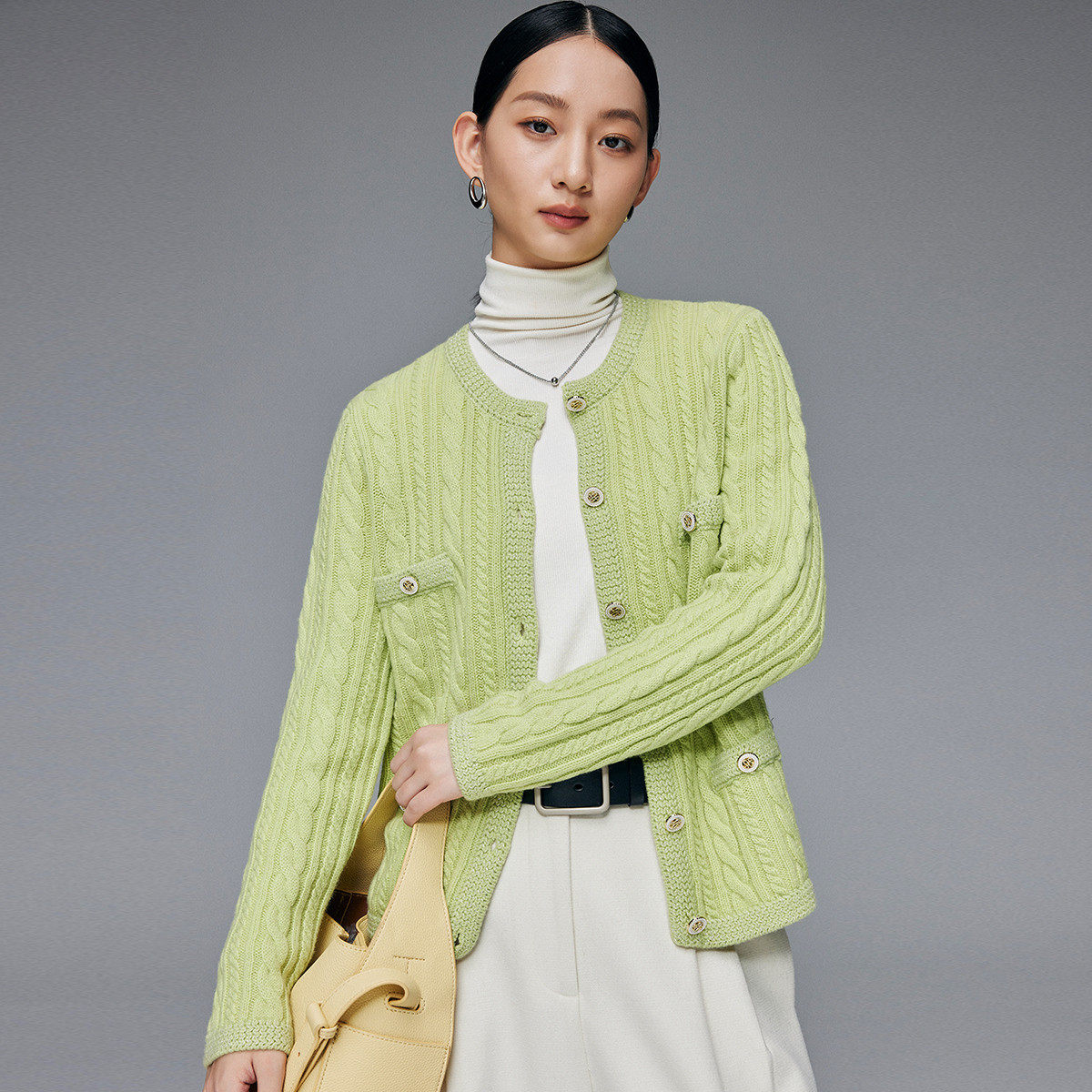 【然姐】PALUOPO/帕罗绵羊毛小香风开衫ET23318Y-A