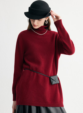 PALUOPO/帕罗山羊绒高领女衫ET255196R