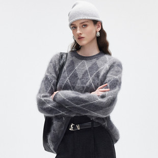 PALUOPO ET250291Y 帕罗绵羊毛圆领女衫