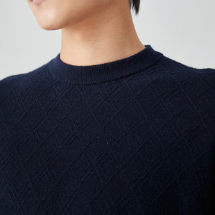 PALUOPO/帕罗山羊绒圆领男衫ET22331R-A