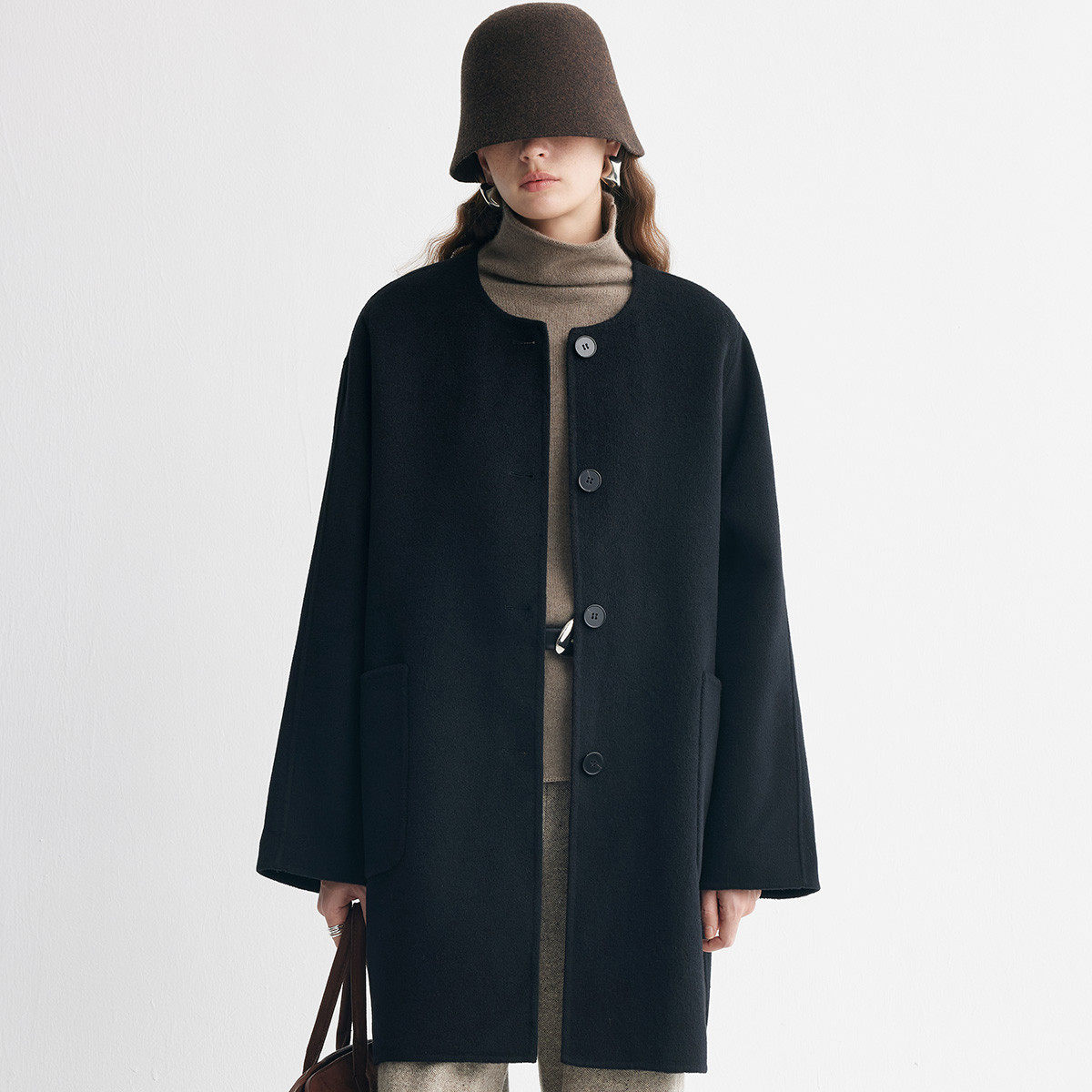 PALUOPO/帕罗山羊绒女大衣ET250378D