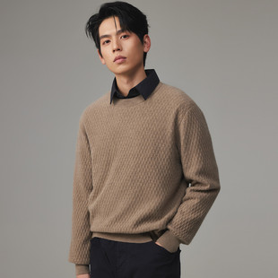 PALUOPO/帕罗山羊绒圆领男衫ET23955R