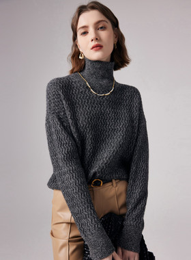 PALUOPO/帕罗山羊绒高领女衫ET23931R