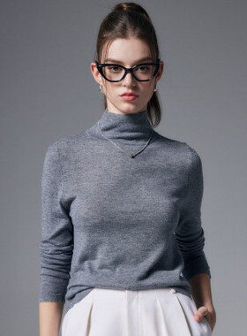 PALUOPO/帕罗秋冬高领简约百搭打底针织羊毛衫ET23191Y