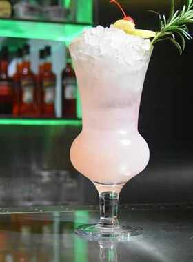 皇家比利时超大蓝色夏威夷酒杯大号飓风杯 阔口异型创意鸡尾酒