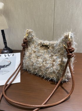 purse秋冬手挽腕包特色手混线粗毛线手工编织新手简单入门diy百搭