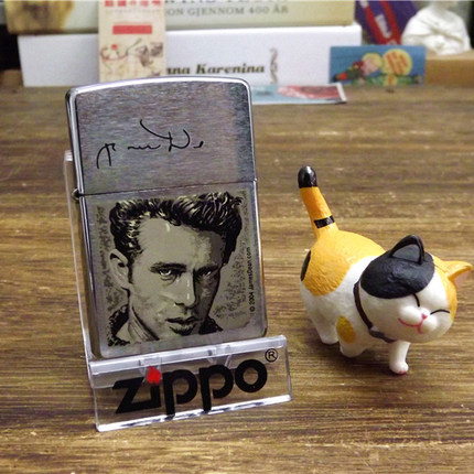 二手Zippo04年詹姆斯迪恩正品原装打火机进口美国防风