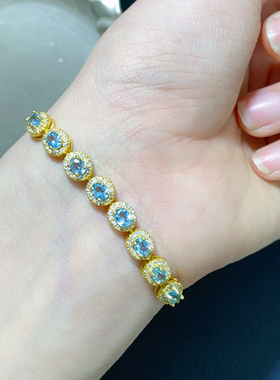 天然磷灰石手链 清新自然超豪华超大气款式3*4mm