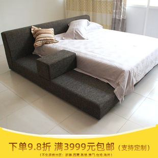 1.5特价 2000大宽床 双人床可拆洗多色可选 1800 北京软床订制