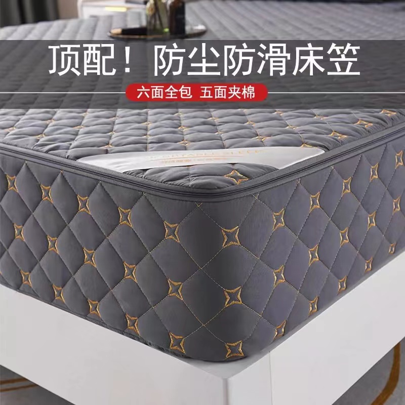 六面床笠全包床垫套单件拉链席梦思床垫保护床罩加厚夹棉四季通用