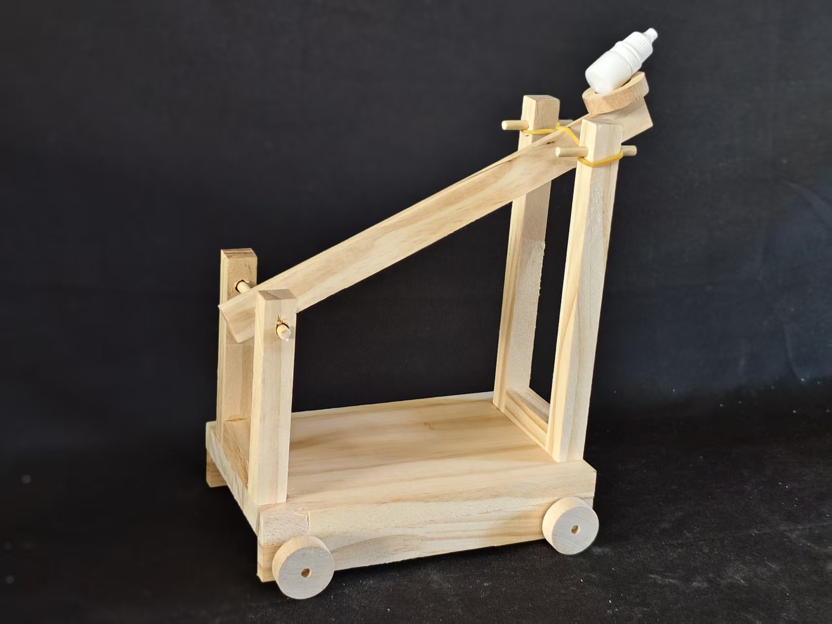 小学生劳动技术课投石器投石机儿童diy手工实验益智材料木质玩具