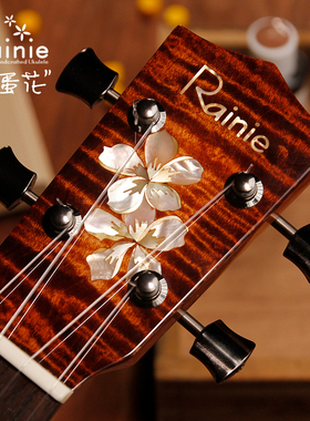 rainie 鸡蛋花  相思木全单 手工尤克里里  ukulele 小吉他